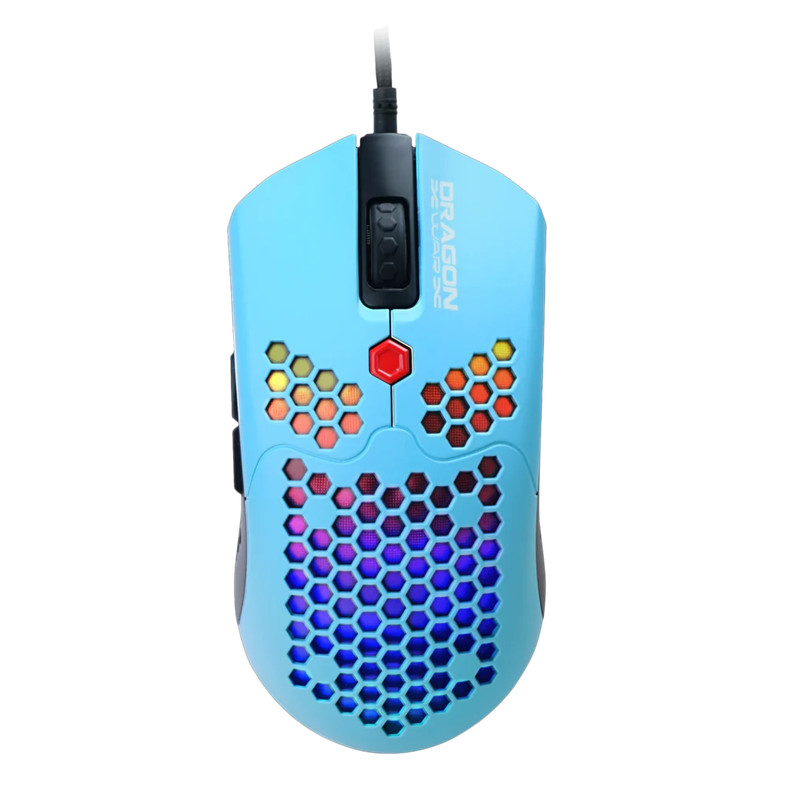 DragonWar Optical Sensor Gaming Mouse - Blue - فأرة